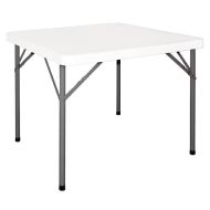 Bolero Square Folding Table 3ft White