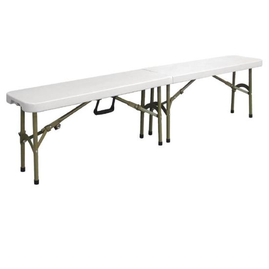 Bolero Centre Folding Bench White 6ft URO Y817