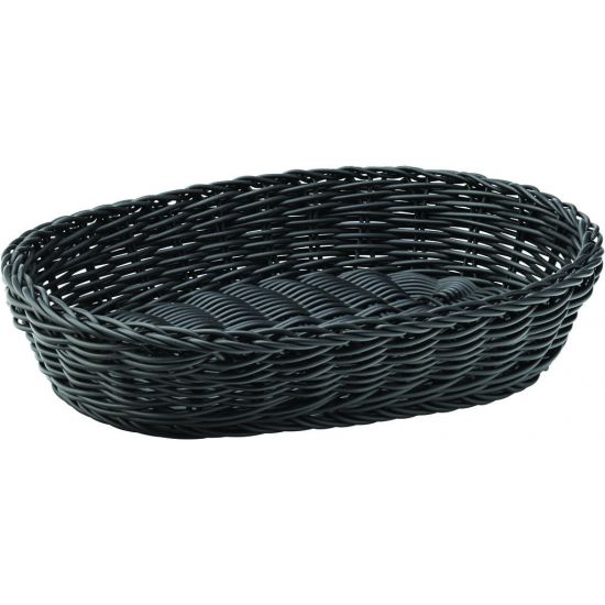 Black Oval Basket 11.5 Inch (29cm) Box Of 6 UTT CA655103-0000-B01006