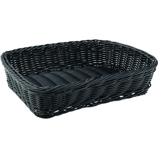 Black Rectangular Basket 11.5 X 8.5 Inch (30 X 21.5cm) Box Of 6 UTT CA655203-0000-B01006