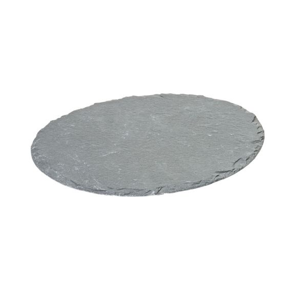 Ovoid Slate Platter 8.5 X 7 Inch (22 X 18cm) Box Of 6 UTT CT0039-000000-B01006
