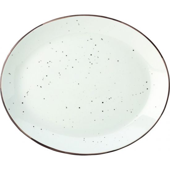 Rustik Dots Oval Plate 12 Inch (31cm) Box Of 10 UTT CT4016-000000-B01010