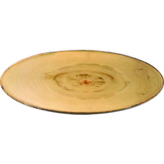 Elm Footed Oval Platter 25.5 X 10 Inch (65 X 26cm) Box Of 2 UTT JMP036-000000-B01002