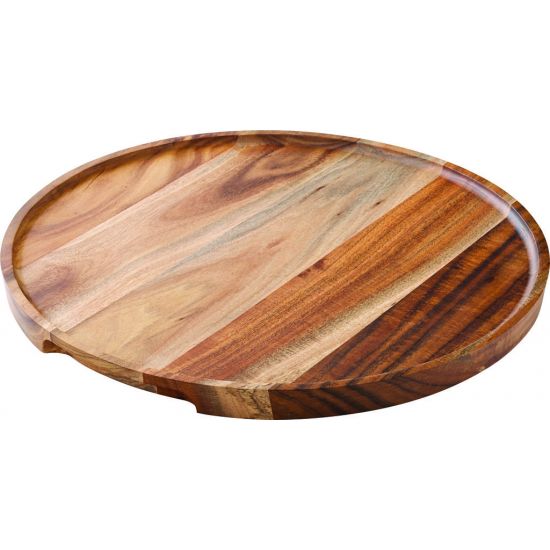 Acacia Wood Platter/Pizza Board 12 Inch (30cm) Box Of 6 UTT JMP940-000000-B01006