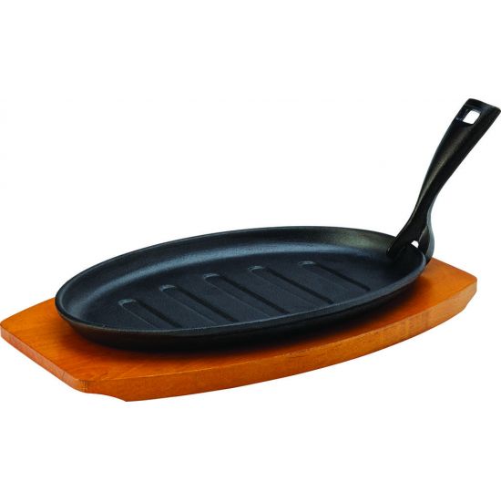 Sizzle Platter 10.75 Inch (27cm) - With Wooden Base Box Of 1 UTT MH7009-000000-B01001