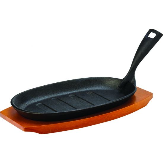 Sizzle Platter 9.5 Inch (24cm) - With Wooden Base Box Of 1 UTT MH7010-000000-B01001
