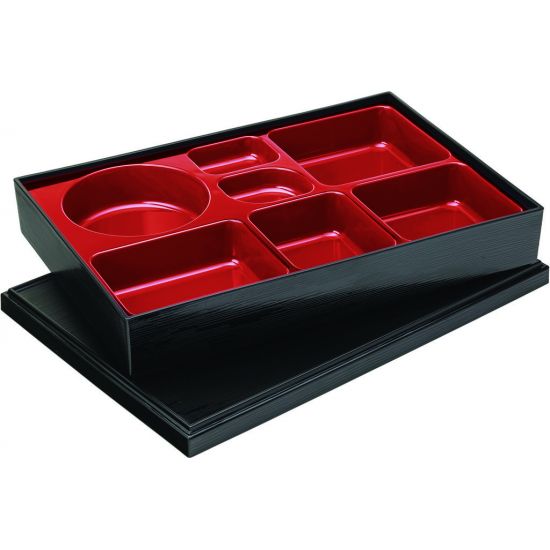 Luxe Bento Box (37x25.5x6.5cm) 7 Compartment Box Of 6 UTT JMP302-000000-B01006