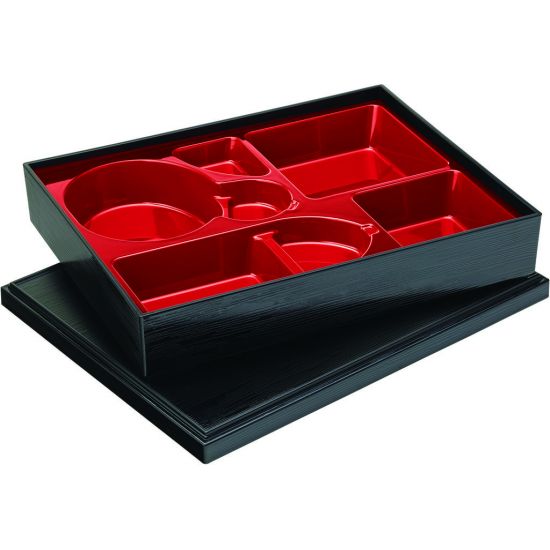 Luxe Bento Box (32.5x25.5x6.5cm) 5 Compartment Box Of 6 UTT JMP303-000000-B01006